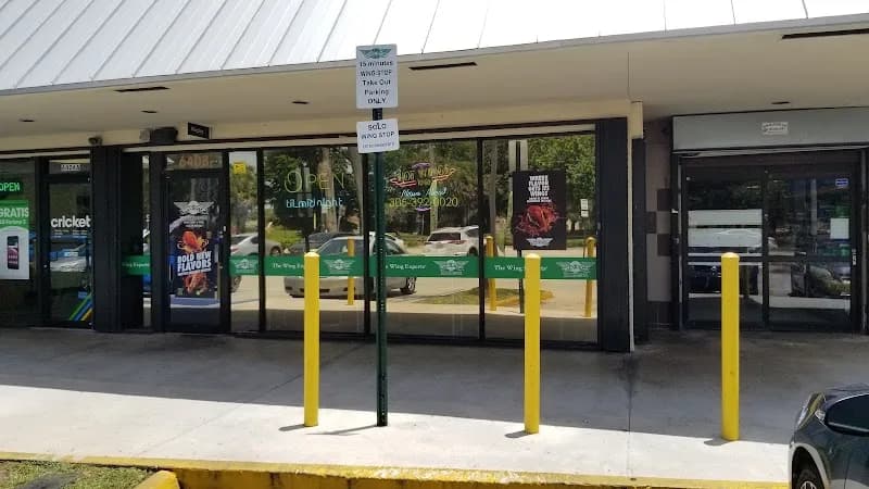 Wingstop storefront outside and inside view at 6408 Nw 186th St in Hialeah, Florida