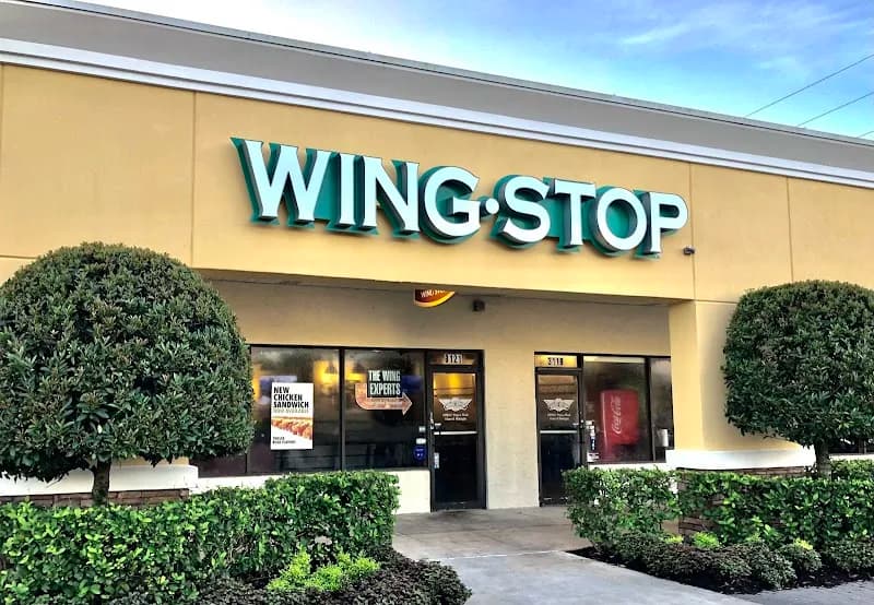 Wingstop storefront outside and inside view at 3119 US Highway 98 N. in Lakeland, Florida