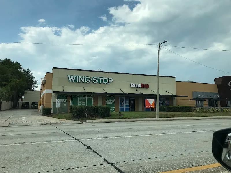 Wingstop storefront outside and inside view at 2911 E. Colonial Dr. Ste 3 in Orlando, Florida