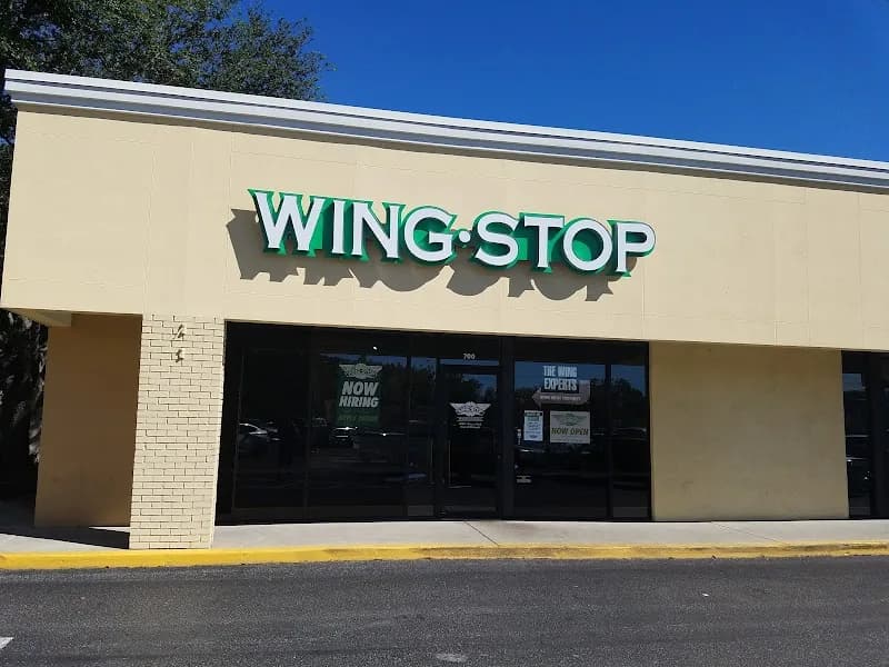 Wingstop storefront outside and inside view at 10019 N. Dale Mabry Hwy. in Tampa, Florida