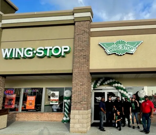 Wingstop storefront outside and inside view at 1039 S. Dillard Street in Winter Garden, Florida