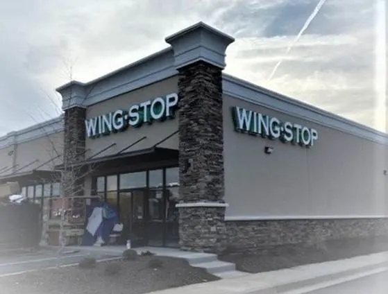 Wingstop storefront outside and inside view at 427 Lewiston Road in Grovetown, Georgia