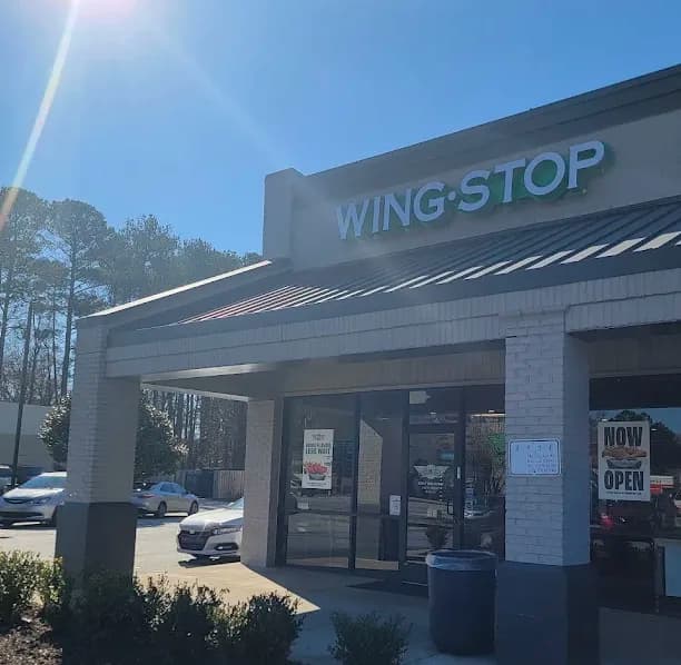 Wingstop storefront outside and inside view at 455 Grayson Hwy in Lawrenceville, Georgia