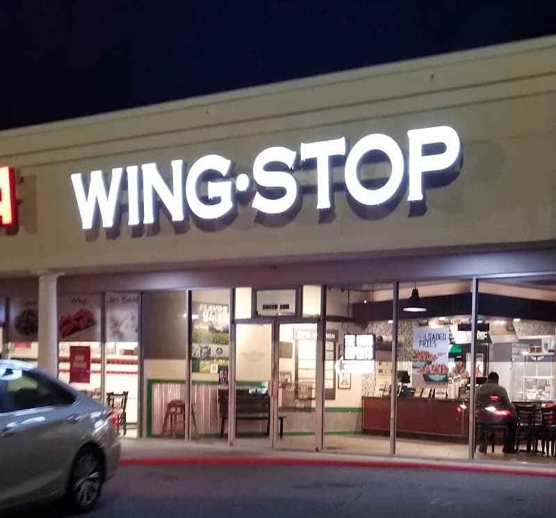 Wingstop storefront outside and inside view at 2900 Delk Rd SE in Marietta, Georgia