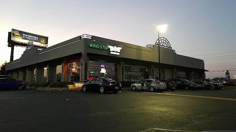 Wingstop storefront outside and inside view at 3836 Washington Rd Ste 8 in Martinez, Georgia