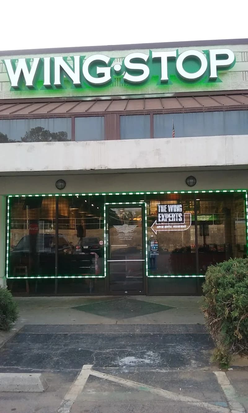 Wingstop storefront outside and inside view at 933 N Hairston Rd in Stone Mountain, Georgia