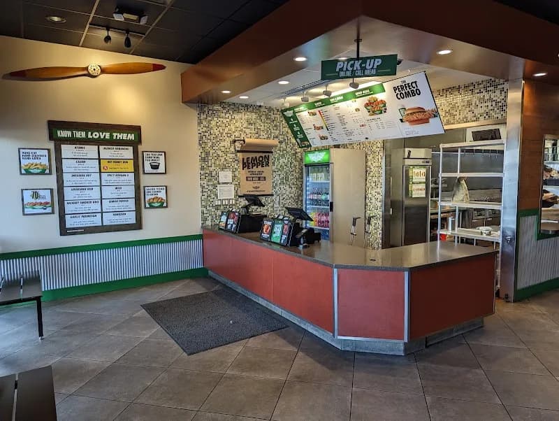 Wingstop storefront outside and inside view at 3198 S. 25th E in Idaho Falls, Idaho