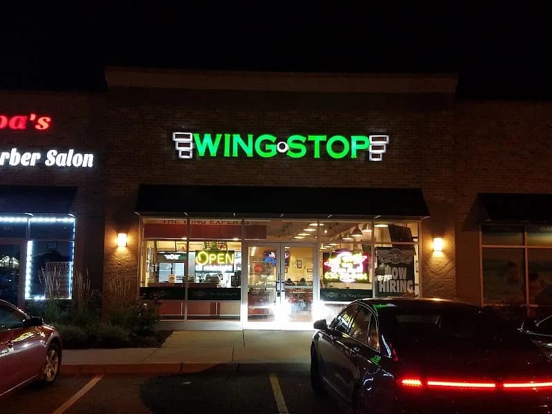 Wingstop storefront outside and inside view at 301 N Bolingbrook Dr. in Bolingbrook, Illinois