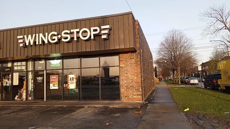 Wingstop storefront outside and inside view at 2240 S Cicero Ave in Cicero, Illinois