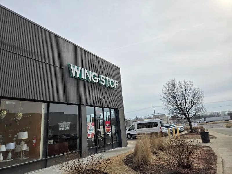 Wingstop storefront outside and inside view at 7401 Lemont Rd in Downers Grove, Illinois