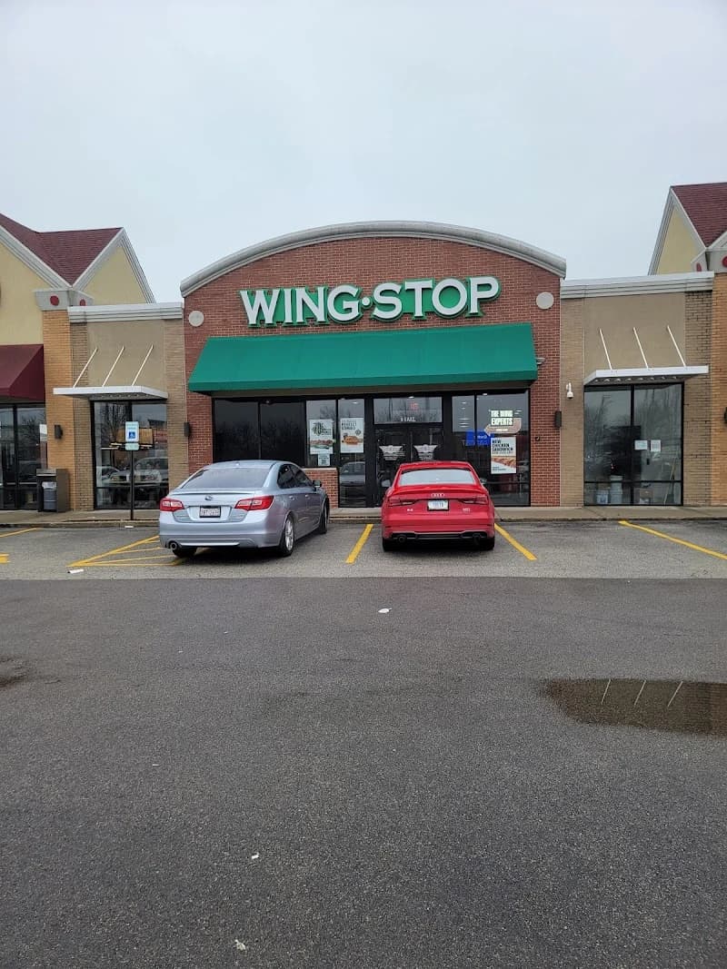 Wingstop storefront outside and inside view at 9 E. Golf Road in Hoffman Estates, Illinois