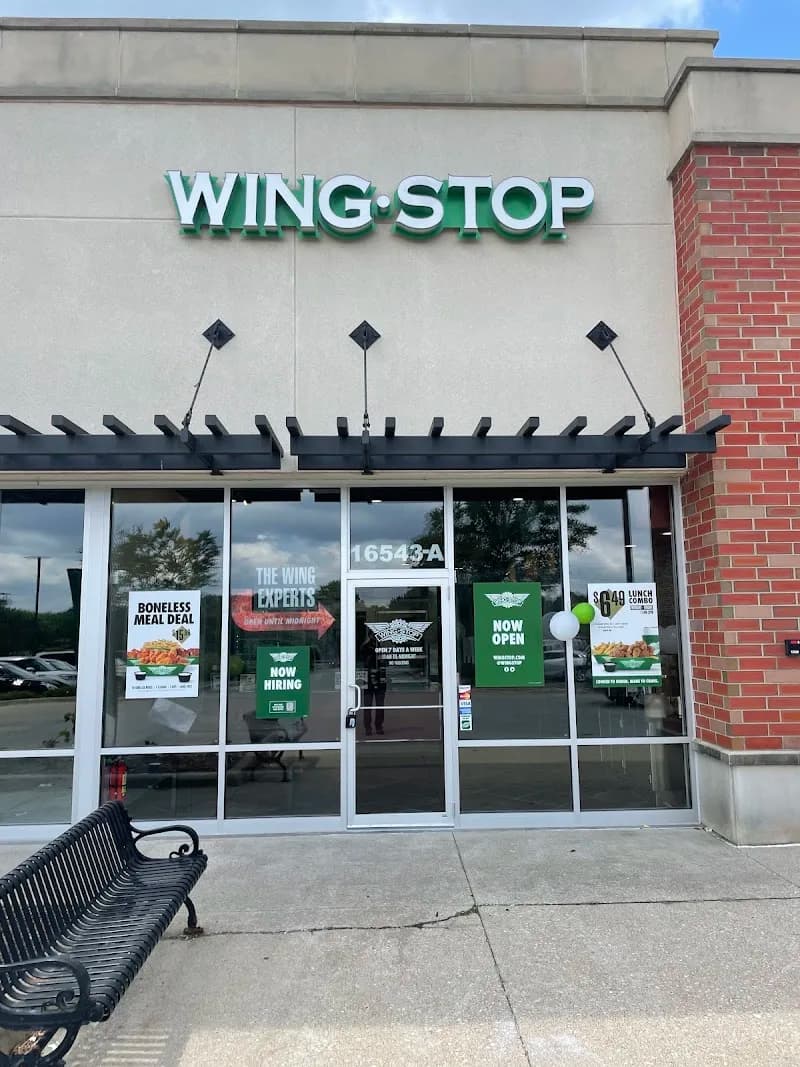 Wingstop storefront outside and inside view at 16543 W 159th St in Lockport, Illinois