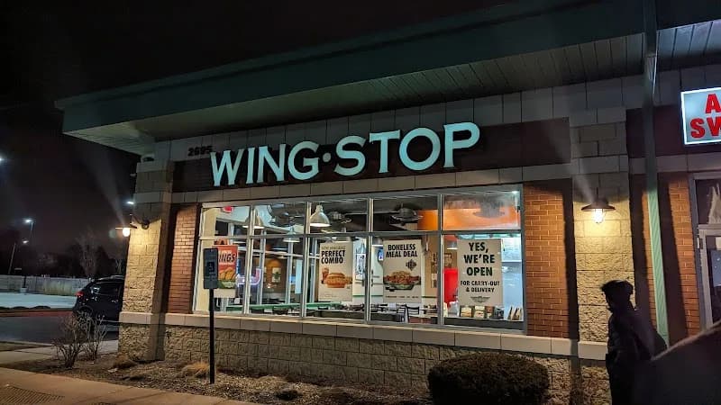 Wingstop storefront outside and inside view at 2695 Forgue Dr Ste 101 in Naperville, Illinois