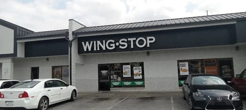 Wingstop storefront outside and inside view at 5309 W. 10th Street in Indianapolis, Indiana