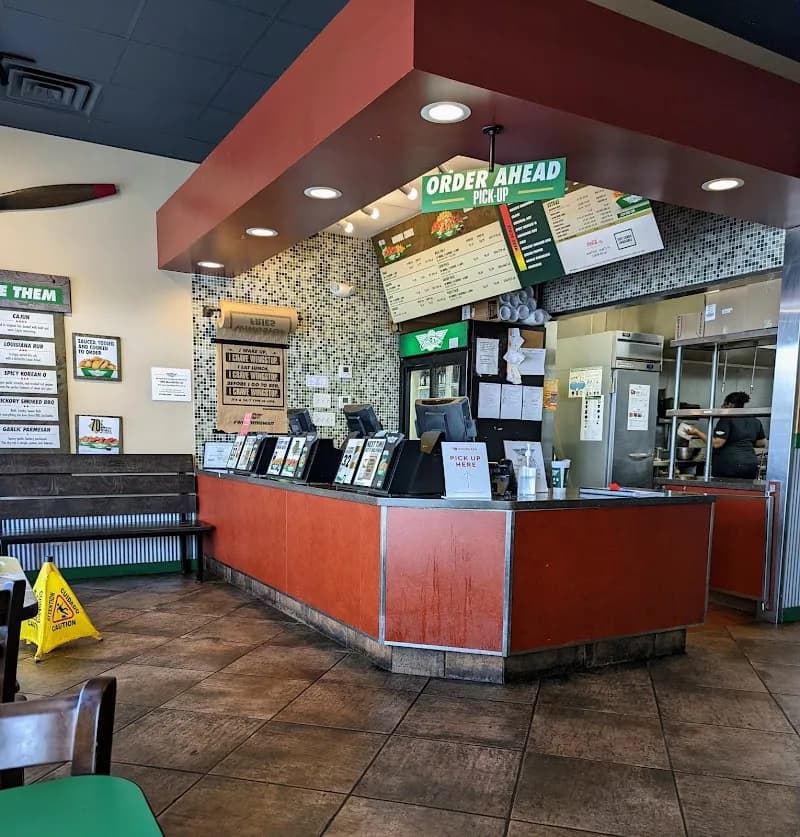 Wingstop storefront outside and inside view at 407 W. 81st Ave in Merrillville, Indiana