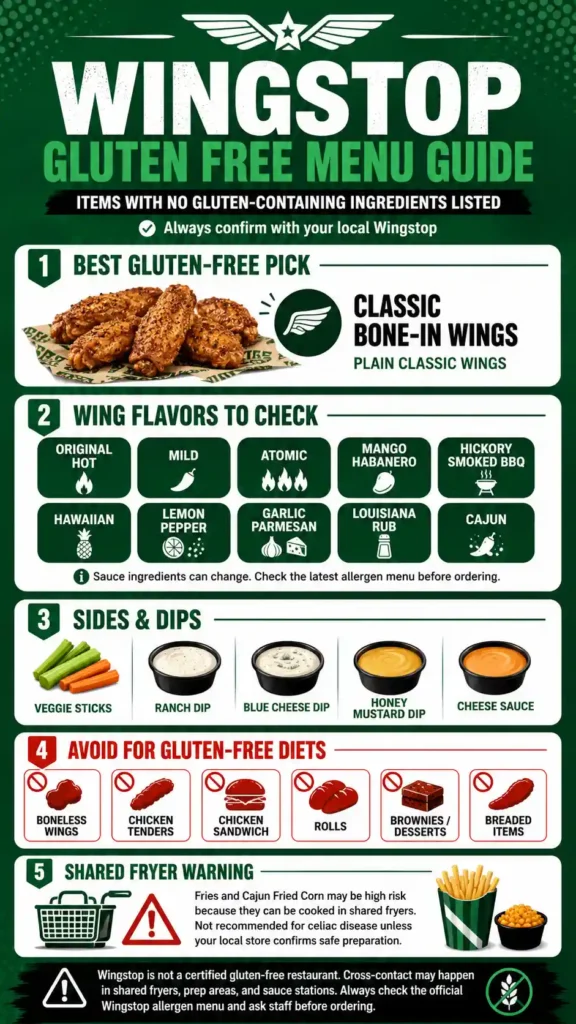 wingstop gluten free options