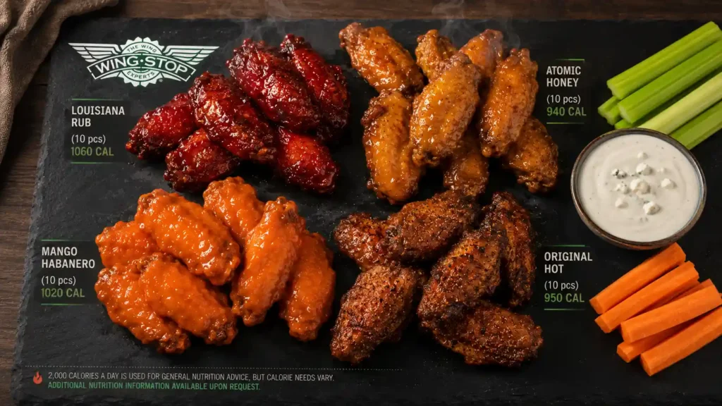 wingstop wings calories